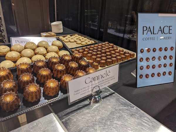 Cannele from Palace Bakery at Chefs Night Out 2022.